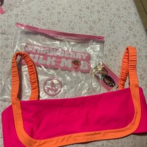 Strawberry Milk Mob Bikini Top
